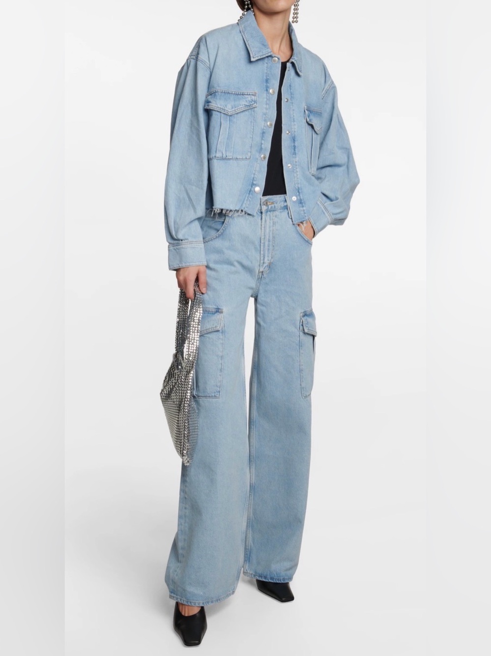 Agolde Minka Denim Cargo Jeans